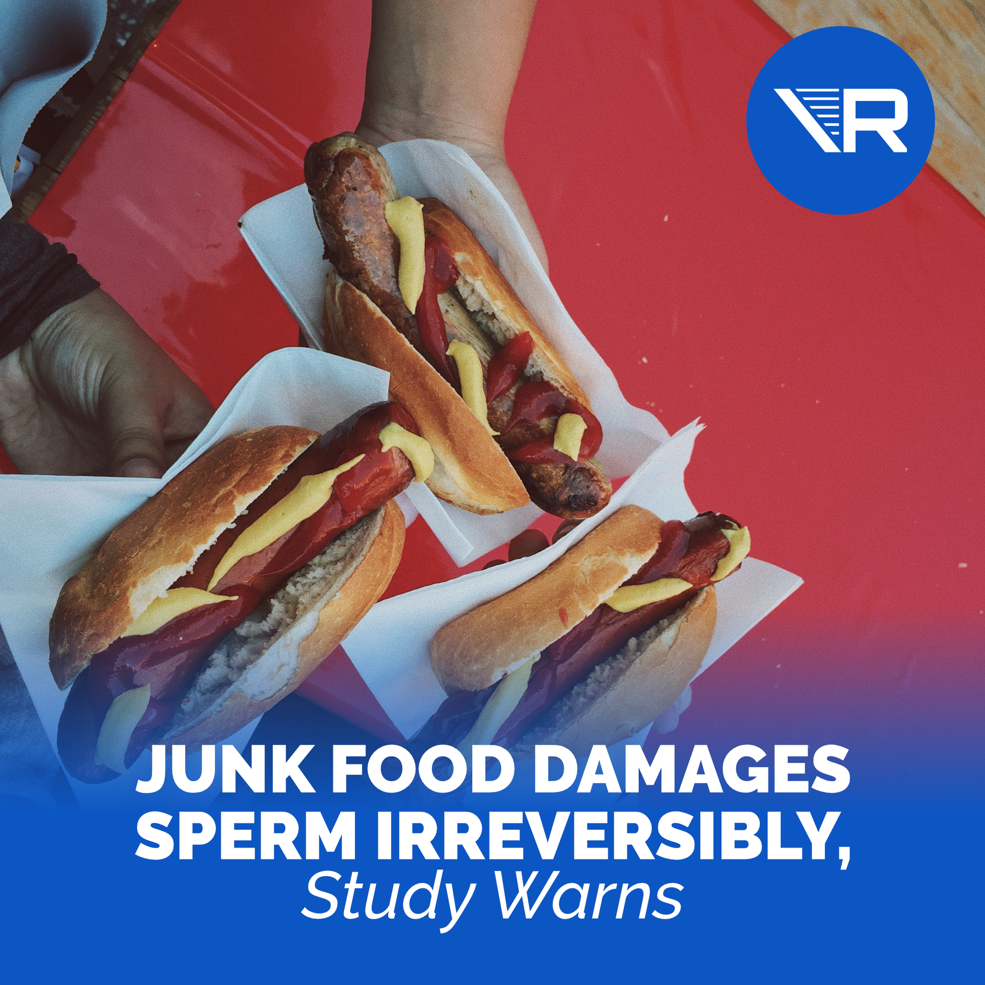 junk food damages sperm