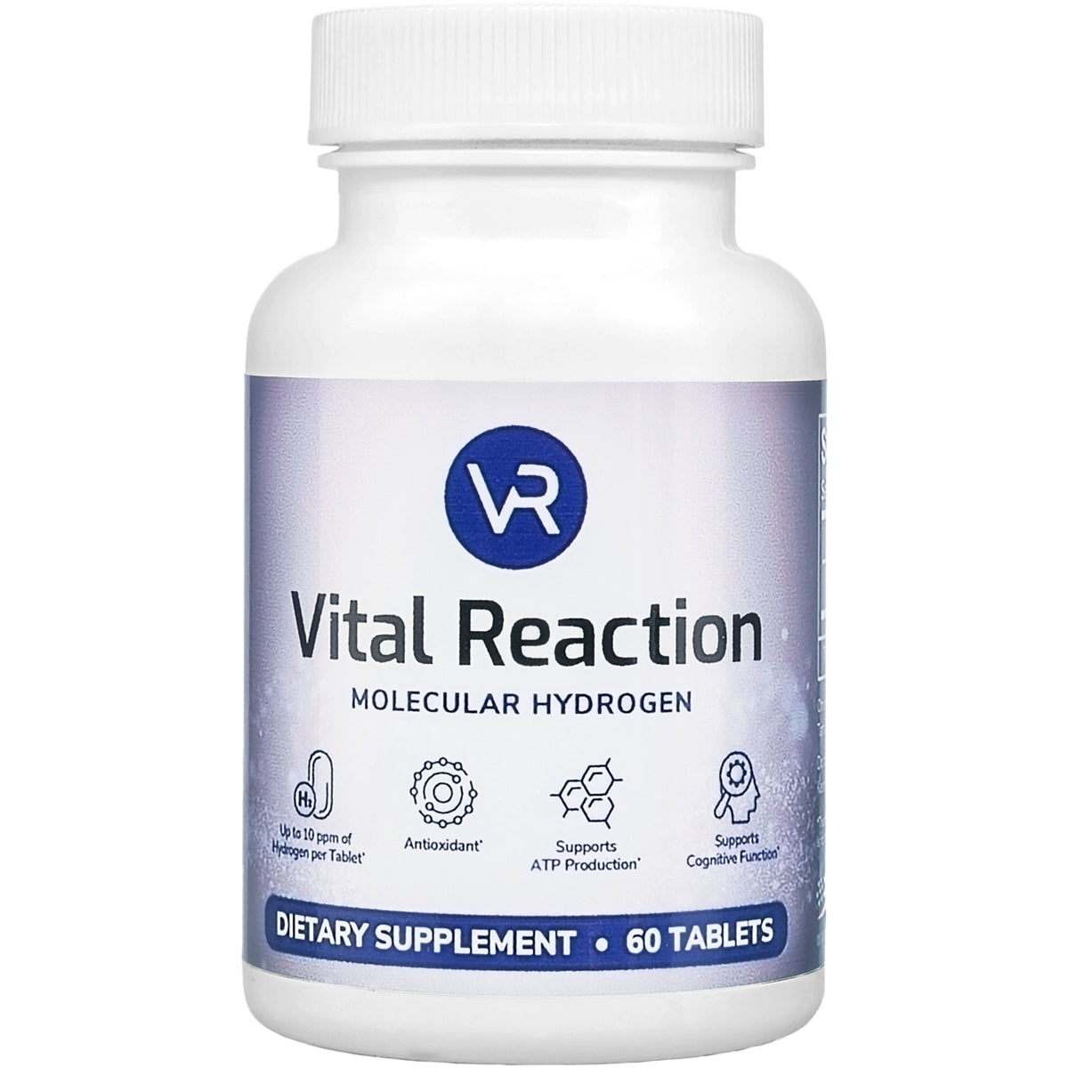 vital reaction molecular hydrogen tablets bottle front