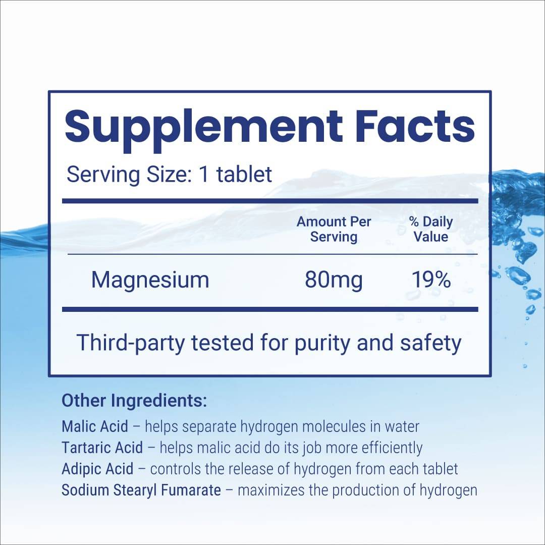 Hydrogen water bottle + 2 bottles of hydrogen tablets